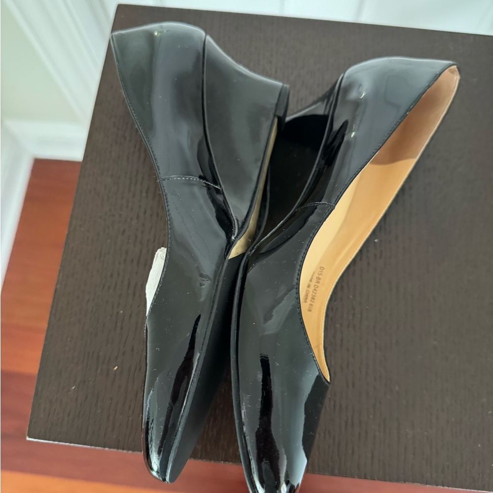 Cole Haan Black Patent Leather Wedge Pumps - Picture 6 of 6